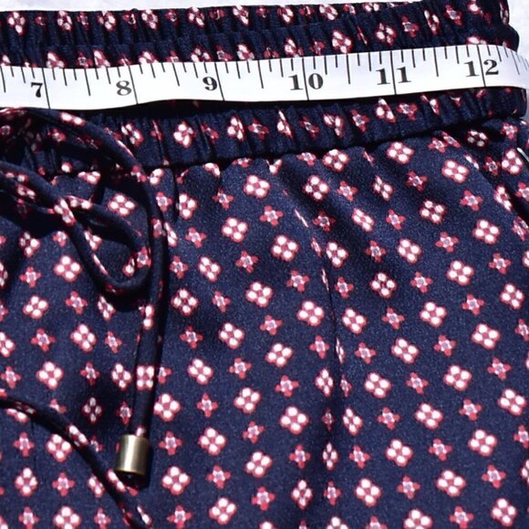 1.State Floral Draw String Pull On Pants Dark Blue Red White XXS - Picture 6 of 9